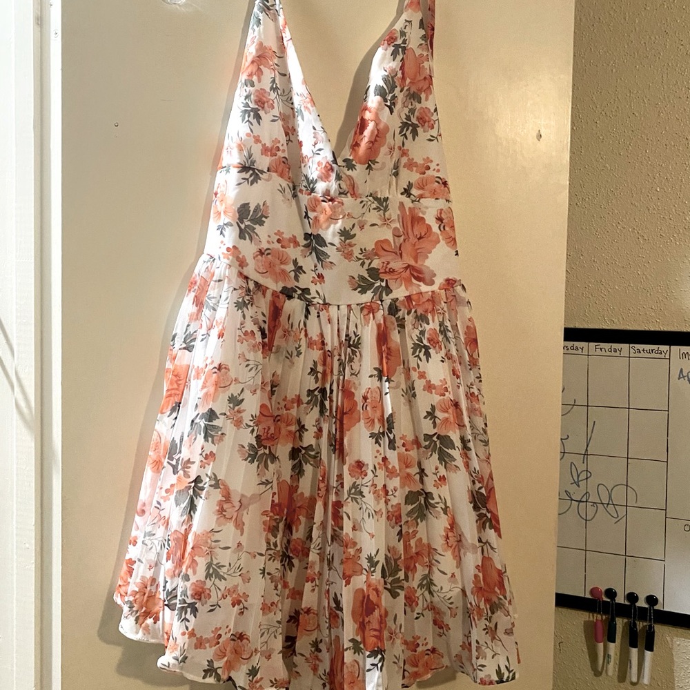 White Floral Dress